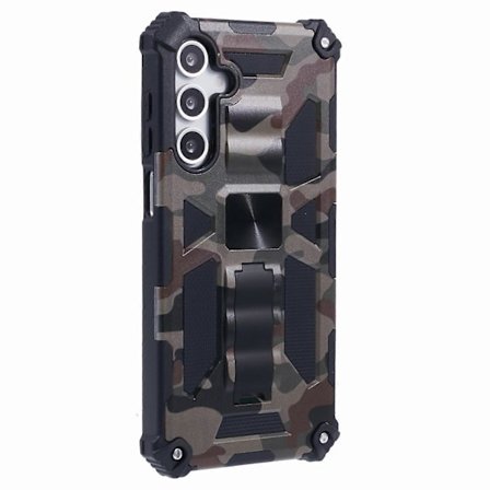 For Samsung Galaxy A16 4G 5G Deksel Stativ PC TPU Kamuflasje Militær Grad Telefon Deksel - Army Grønn