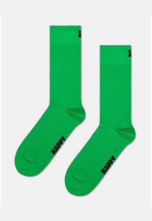 Happy Socks Solid Sock Strumpor Unisex Grön 41-46