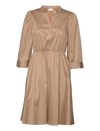 Nuolivia Dress - Noos Knälång Klänning Brun Nümph