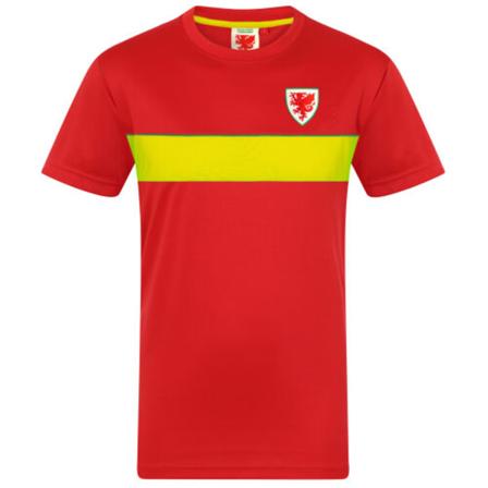 Wales Cymru fotballgaver gutter poly treningsskjorte T-skjorte 8-9 Years