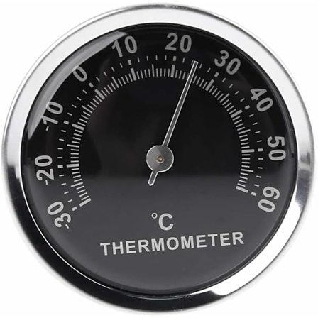 Mini 58mm biltermometer mekanisk analog temperaturmätare med klistermärke