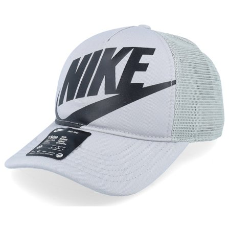 Nike - Grijs trucker Cap - Kids Rise Light Smoke Grey/Black Trucker @ Hatstore