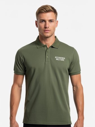 Accademia Militare Polo Maniche Corte Uomo Verde