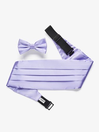 John Henric Men's Light Purple Cummerbund Size Onesize