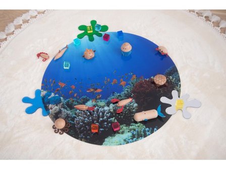 tickit Sensoriska lekmatta till ljusbord havet - Lyreco - Skola och förskola - Klassrummet / Lära - Sensoriska produkter