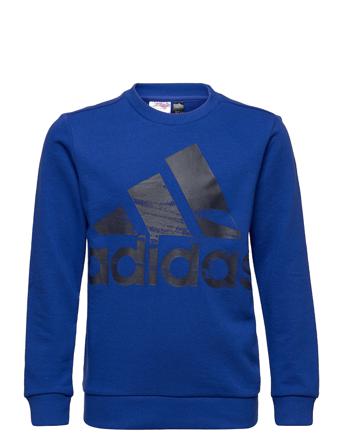 Adidas Unisex Logo Sweatshirt Sweatshirt Trøje Blå Adidas Performance