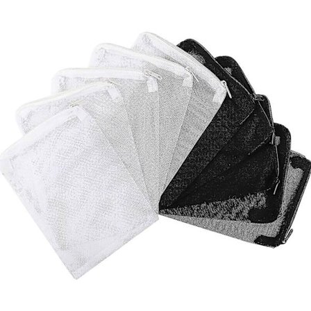10-pack Zippade Aqua Filtermediepåsar för Aktivt Kol, Biosfär, Keramiska Ringar och Mer