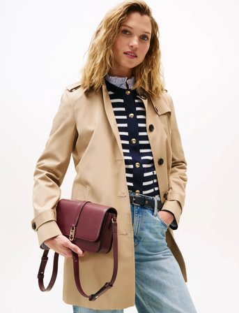 Tommy Hilfiger Th Libre Flap Crossover - Burgundy - ONE SIZE