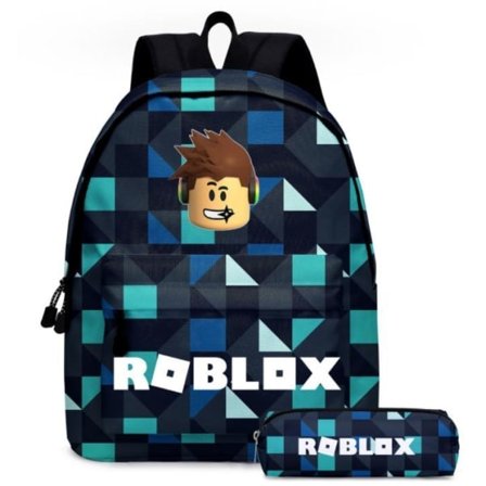Roblox Skolesekk Ryggsekk med Penal Skolepennal-FF-