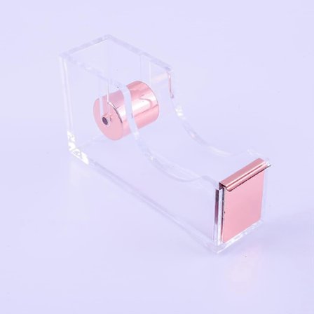 Skrivebords teipdispenser akryl sklisikker teipkutter tung bruk [Elegant og moderne design]