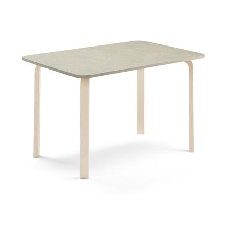 Tisch ELTON, 1200x700x710 mm, Linoleum grau, Birke