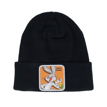 Capslab - Sort cuff Beanie - Looney Tunes Bugs Bunny Black Cuff @ Hatstore