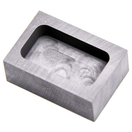 Grafitstøbeform, Høj Renhed Raffineringsgrafit, Støbeform til Metaller Sølv Guld 45X24X10Mm 150G Guld