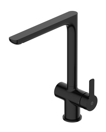 Gustavsberg GB4120805653 Kjøkkenbatteri svingbar tut Svart, Baderom