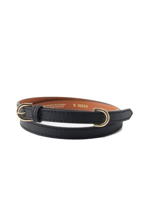 Grained Calf Leather Stitch Belt Black 95