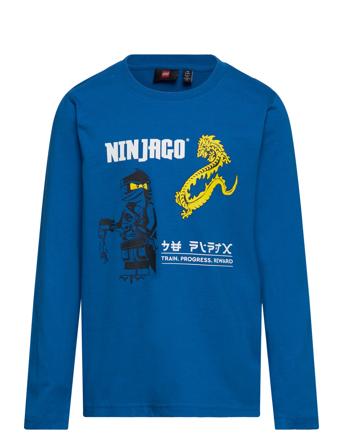 Lwtaylor 624 - T-Shirt L/S T-shirts Long-sleeved T-shirts Blå LEGO Kidswear*Betinget Tilbud