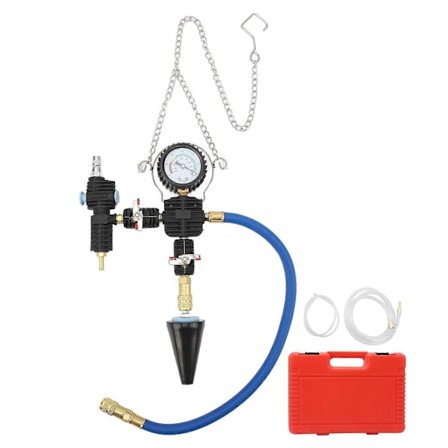 Kølervæske Påfyldningsværktøjssæt 90psi Nøjagtig Målerskala Fleksibel Slange Radiator Tryktester Sæt Universal til Køretøjer