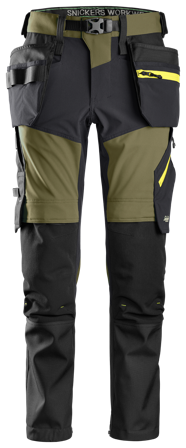 Snickers Workwear 6940 Arbejdsbukse grøn/grå 148, Tøj