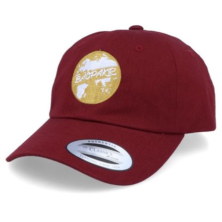 Bacpakr - Röd adjustable Keps - BacPakr Maroon Dad Cap Adjustable @ Hatstore