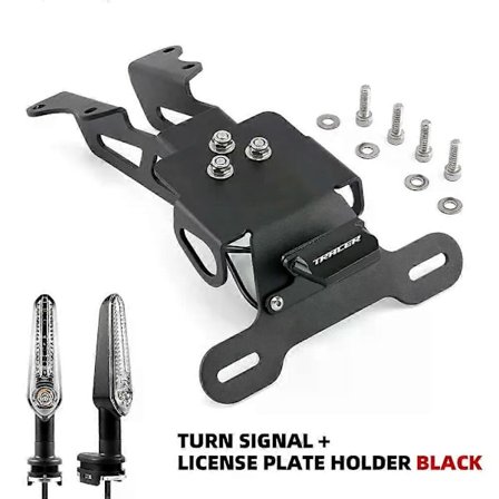 Gjelder skiltbrakett for YAMAHA MT09 Tracer 900/9/GT 7GT 700/GT FJ-09 2015-2024 Motorsykkel Tail Tidy Fender Eliminator LED-lys
