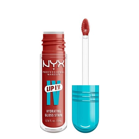 NYX PROFESSIONAL MAKEUP Lip I.V. Hydrating Gloss Stain 12 Burst That Tang!, Makeup, Læber, Lipgloss