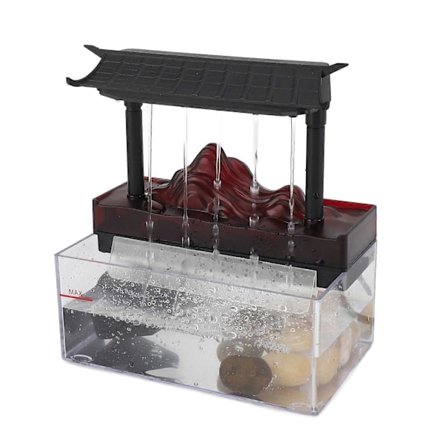 Bordfontene USB LED Gjentakende Strøm Plast Innendørs Fontene Dekor for Stue