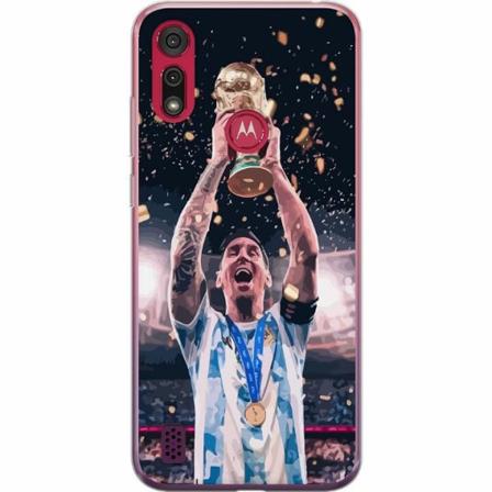 Motorola Moto E6s (2020) Genomskinligt Skal Messi