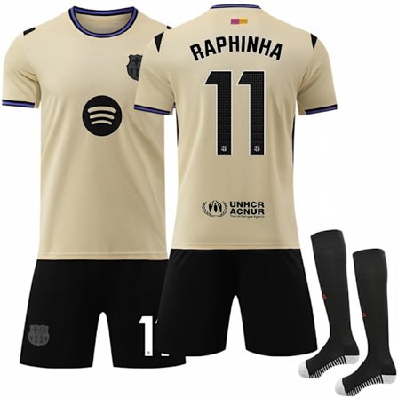 25-26 Barcelona Bortatröja fodboldtrøje Nr 11 Raphinha{REN} No. 11 Raphinha-FA-