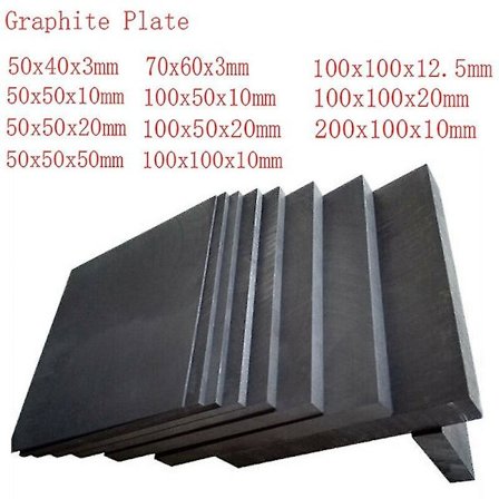 Multi Sizes High Purity Graphite Plate High Temperature Elektrod Plate Graphite Plate Edm Carbon Graphite Plate
