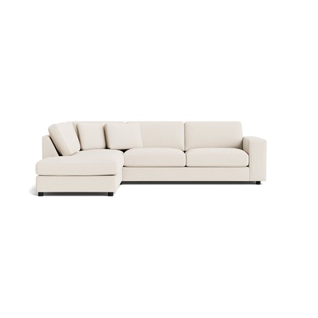 Oasis Ecksofa, links, Loop Creme, einfarbig, moderner Stil, bequeme Federung, elegantes Design für Ihr Wohnzimmer, Höhe 79cm, hoher Komfort