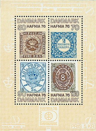 Danmark 1975 - AFA 606 - Miniark - Postfrisk