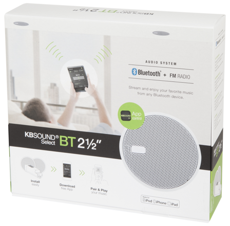 Eissound Select BT 2,5 Högtalarset för tak & väggmontage 2,5 tum, Radio & audioutrustning