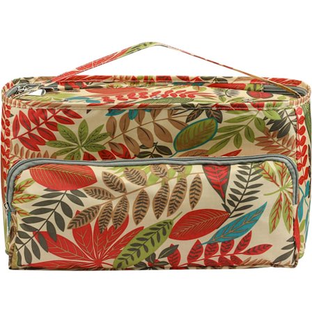 Strikkepose, hæklet projekttaske, strikkeopbevaringspose og strik