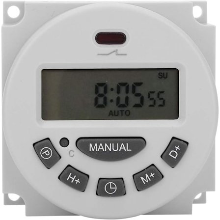Timer Switch, L701-12V Precision Intelligent Digital LCD Timer Switch, Micro-Computer Control Electronic Timer