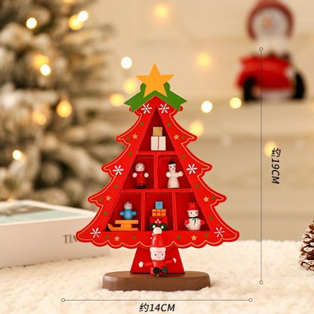 2025 Ny Bästsäljande Juldekoration Mini Skrivbordsdekorationer | Litet Julgran, den perfekta julklappen"/ liten/D01 röd