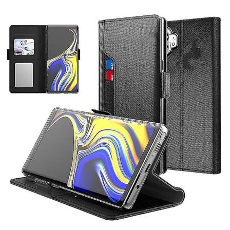 Alt-i-ett skinnmagnetisk lommebokdeksel kompatibel med Nothing Phone 1 med kortspor og støtte