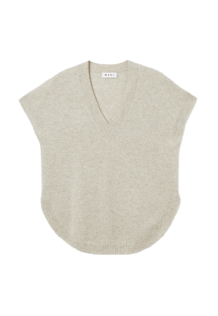 Wera Ulljumper med holkärm DESDEMONA Stickat Beige XS