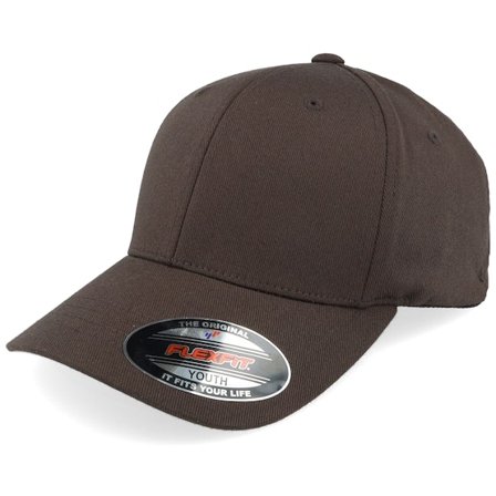 Flexfit - Kids Wooly Combed Brown Flexfit Flexfit Brown Cap - @ Hatstore