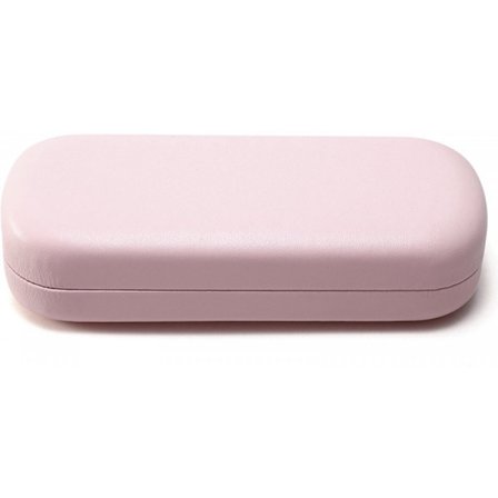 ING brilleetui, 16 x 6,4 x 3,5 cm, hård skal, PU-læder brilleetui, læsebriller, lommestørrelse opbevaringsboks, solbrilleetui, pink