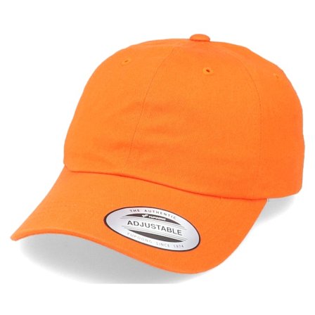 Yupoong - Oranje unconstructed Cap - Orange Dad Cap @ Hatstore
