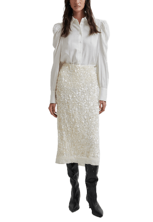 Second Female Samanta Shirt Skjortor Dam Vit XL