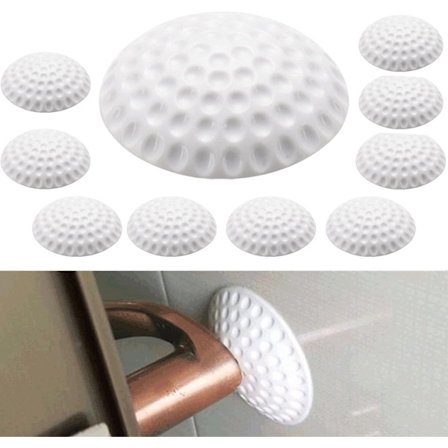 10-pak - Dørstoppere - Vægbeskyttere - Velegnet til dørhåndtag, vægge, skabe, møbler og mere.