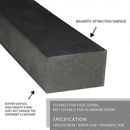 Magnetisk antikollisionsliste til dør Højdensitetsskum ståldør generel antikollision antidunk antidørdræber