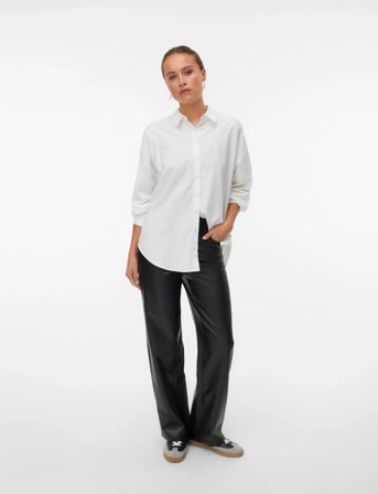 Vero Moda Vmtessa Hr Wide Pl Pants Noos - Black - 29 x 30