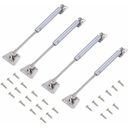 Gasfjäder, Triomphe 4 st gasstödstång, gasfjäder, gasfjäderhydraulikstång för möbler, garderobsdörrar, duschrum, kök, leksakslådor, garderober