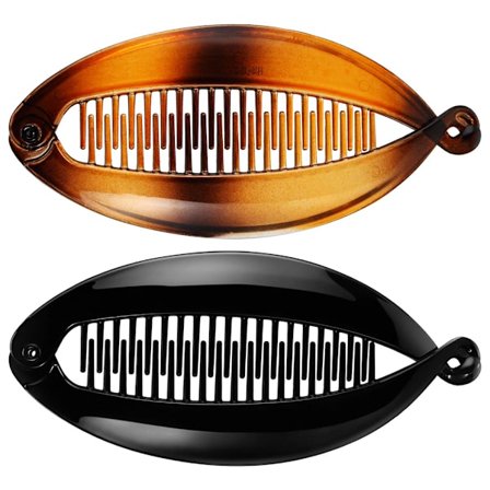 2/4 st Bananklämmor Fiskformade Klämmor Klor Hårkammar Retro Hårtillbehör