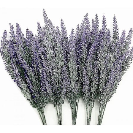 Kunstig lavendel, plastplantebukett familie brud bryllup hage balkong dekorasjon