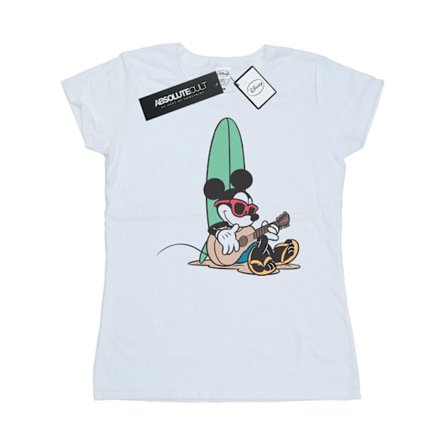 Disney Dam/Kvinnor Mickey Mouse Surf And Chill Bomull T-shirt