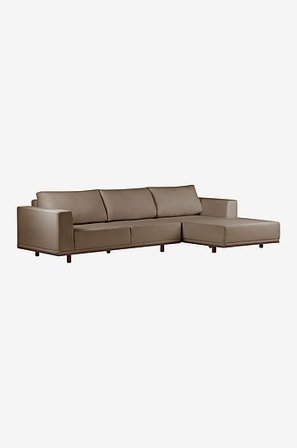 Jotex - Soffa 3-sits - Divan Höger Beige MATARA - Köp 3-sitssoffor hos Jotex