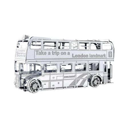 3D-metallmodeller Sammenmonterte modeller DIY-puslespill Bussmodell Skrivebordsdekorasjon